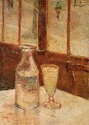 Vincent Van Gogh An absinthe glass and water decanter oil on canvas